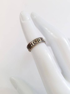 Sterling Silver 925 HOPE Adjustable Toe Ring Initial CD Makers Mark