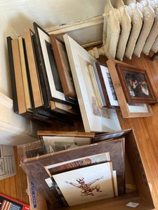 Assorted Framed Artwork Prints Photos & Picture Frame Lot