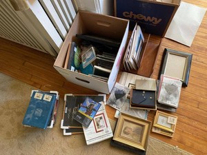 Lot of Assorted Picture Frames Photo Albums & Frame Accessories