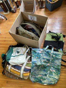 Assorted Tote Bag Lot Reusable Shopping Bags Art Print Canvas Baggallini
