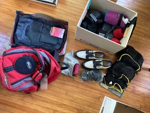 Mixed Lot Timberland Backpack Bowling Shoes Pads & Bags