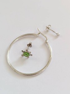 Mismatched Sterling Silver Tone Earring Singles Hoop Turtle Ball Studs