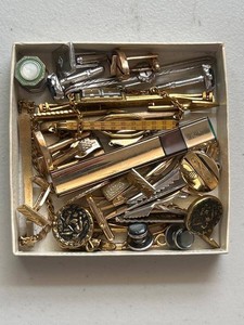 Lot Including Anson Vintage Mens Tie Clips Cufflinks Jewelry Accessories
