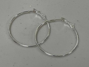 Sterling Silver 925 Hoop Earrings Marked BB TH