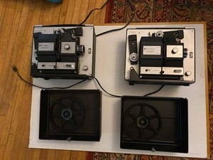 Pair of Bell & Howell Autoload Multi Motion 8mm Movie Projectors