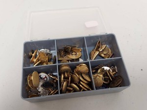 Lot Including Vintage Advertising Skelgas Tie Clip Pins Cufflinks