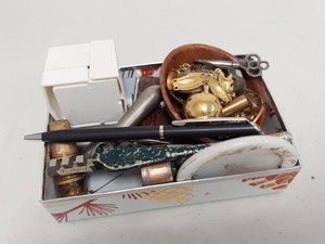 Lot Including Vintage Zippo Lighters, Boyds Porcelain Cap, Mickey Mouse Spoon
