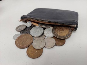 Vintage World Coin & Commemorative Medal Lot with Rogers Air-Tite Leather Pouch
