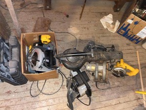 Lot of Assorted Power Tools DeWalt Craftsman Porter-Cable Toro