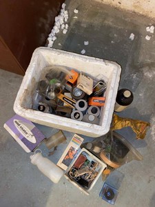 Vintage Darkroom Photography Supply Lot Rodenstock Lens Agfa Ilford