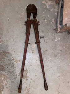 Antique Bolt Cutters Patented Oct 18 92 Iron Tool