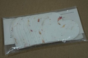 Handmade Seed & Petal Embedded Paper Tags
