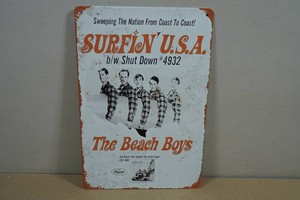 Vintage Style Metal Sign - The Beach Boys