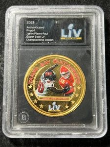 2021 PROOF JASON PIERRE-PAUL SUPER BOWL DOLLAR SLABBED