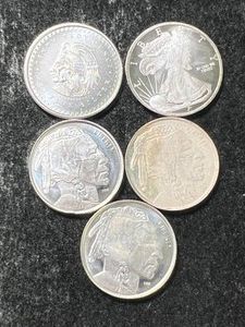 HALF TROY OZ .999 FINE SILVER FRACTIONAL ROUNDS