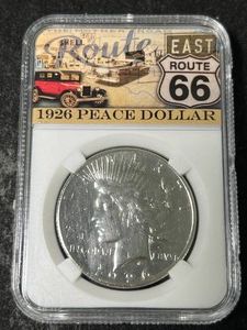 1926-S US PEACE SILVER DOLLAR SLABBED