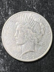 1927-S US PEACE SILVER DOLLAR