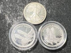 1 TROY OZ .999 FINE SILVER FRACTIONAL ROUNDS