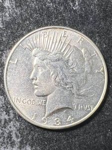 1934 US PEACE SILVER DOLLAR