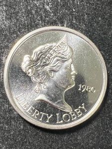 1 TROY OZ .999 FINE SILVER LIBERTY LOBBY ROUND