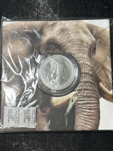 2021 S. AFRICAN ELEPHANT 1 TROY OZ .999 FINE SILVER IN AIRTITE
