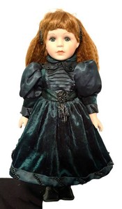 BR2 - Collectible Doll 15 Inch Dark Velvet Dress