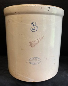 D - Vintage Red Wing Stoneware Crock 3 Gallon