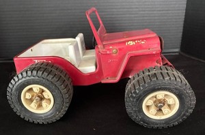 D - Vintage Tonka Pressed Steel Jeep Red Dune Buggy