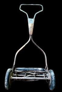 G - Vintage Push Mower Garden Mark Serial 201-A
