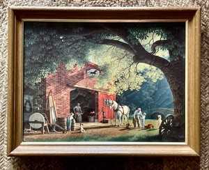 LR - Framed Art Print Paul Detlefsen the Smithy Vintage