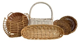LR - Wicker Basket Set (Lot of 6)