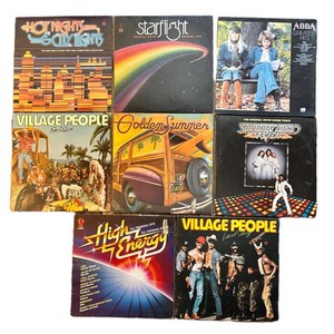 LR - 1970s Disco Vinyl Record Album Lot of 8