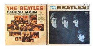 LR - Beatles Vinyl Lps Meet the Beatles & the Beatles Second Album (Lot of 2)