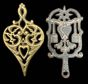 Vintage Cast Iron & Brass Trivets (Lot of 2)