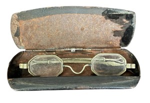 DR - Antique Brass Eyeglasses Vintage Books & Collectibles Mixed Lot