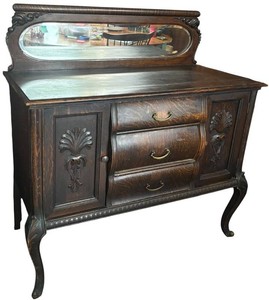 DR - Vintage VictorianEmpire Style Sideboard Buffet