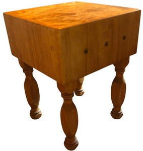 K - Vintage Butcher Block Table