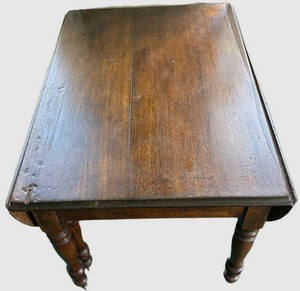 MB - Vintage Drop Leaf Dining Table Original Finish