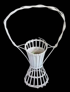 MB - Antique Victorian Wicker Funeral Basket