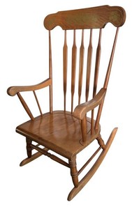 MB - Vintage Wooden Rocking Chair