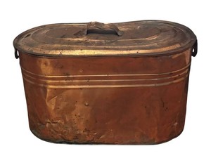 LR - Vintage Copper Boiler with Lid