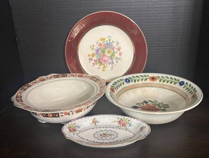 LR - Vintage Floral China by Royal Staffordshire, Adams, Royal Albert and Salem