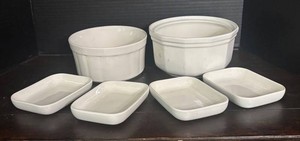 LR - Two Pfaltzgraff Heritage Serving Bowls & Four Dishes