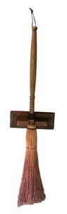 LR - Vintage Wall-Mount Broom with Support