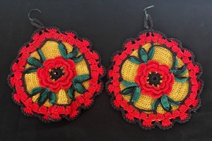 LR - Vintage Crochet Potholders (Lot of 2)