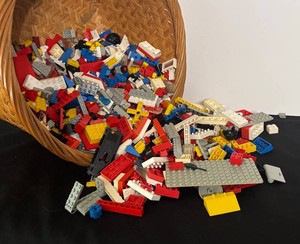 LR - LEGO Bricks in Woven Basket