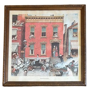 LL - The Street was Never the Same Art Print by Norman Rockwell