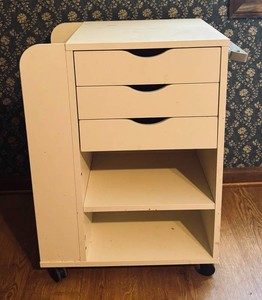 LLBR1 - Rolling Organizational Crafting Cart Table