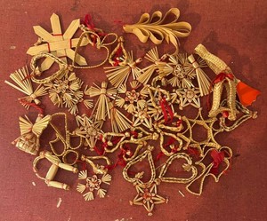 LLBR1 - Scandinavian Straw Ornaments Assortment
