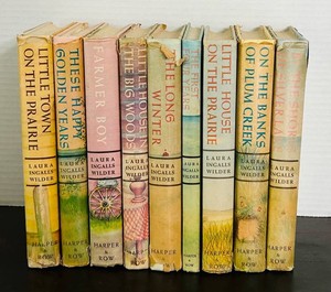 DR - Vintage Laura Ingalls Wilder Hardcover Book Set (Lot of 9)